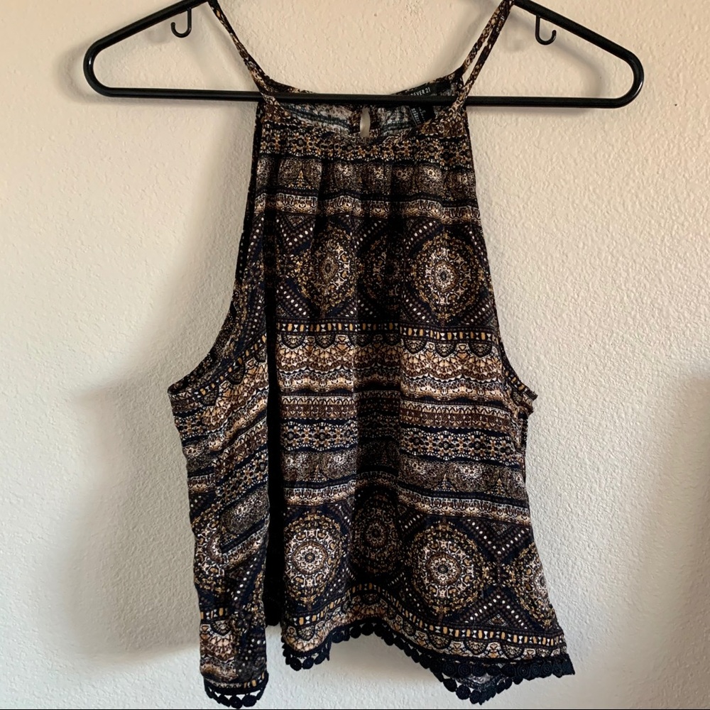 •• tribal print embedded cami ••